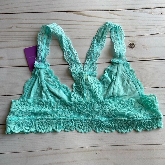 Lace Racerback Bralette - Mint - Picture 4 of 8